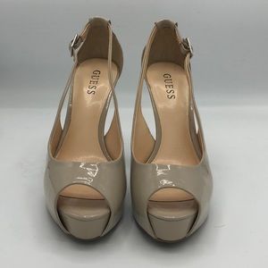 Guess nude heels - Size 8. Like new!